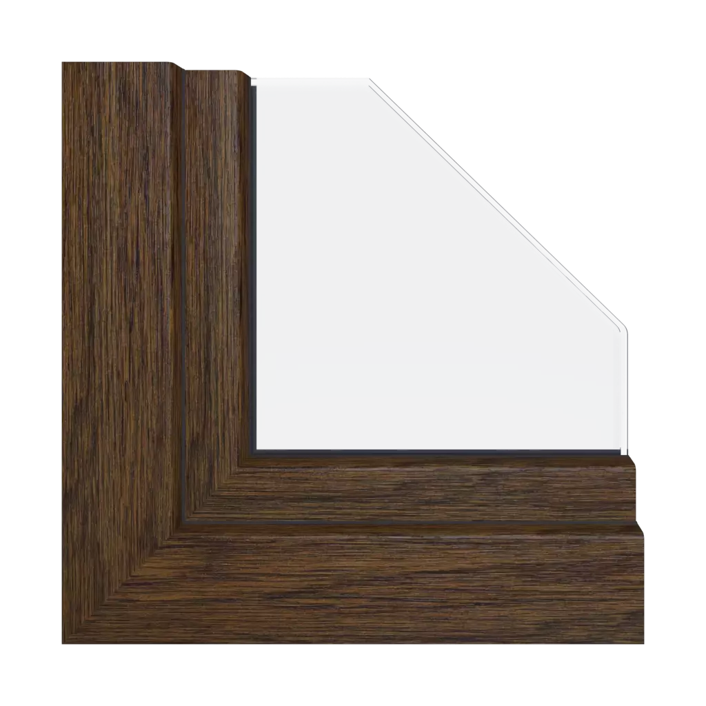 Dark oak windows window-profiles gealan s-9000