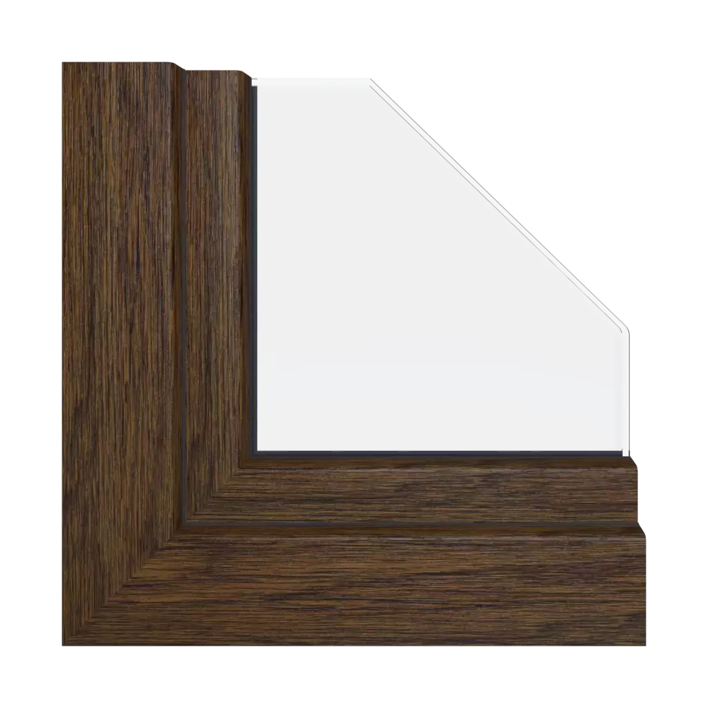 Dark oak windows window-color gealan-colors   