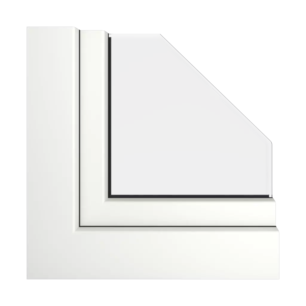Traffic white RAL 9016 acrycolor windows window-profiles gealan s-9000