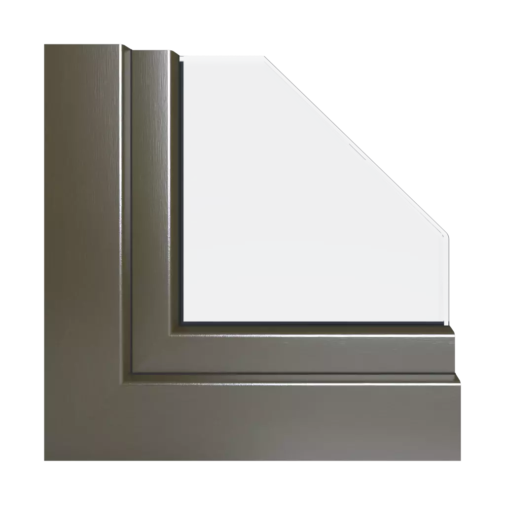 Platinum bronze windows window-color gealan-colors   