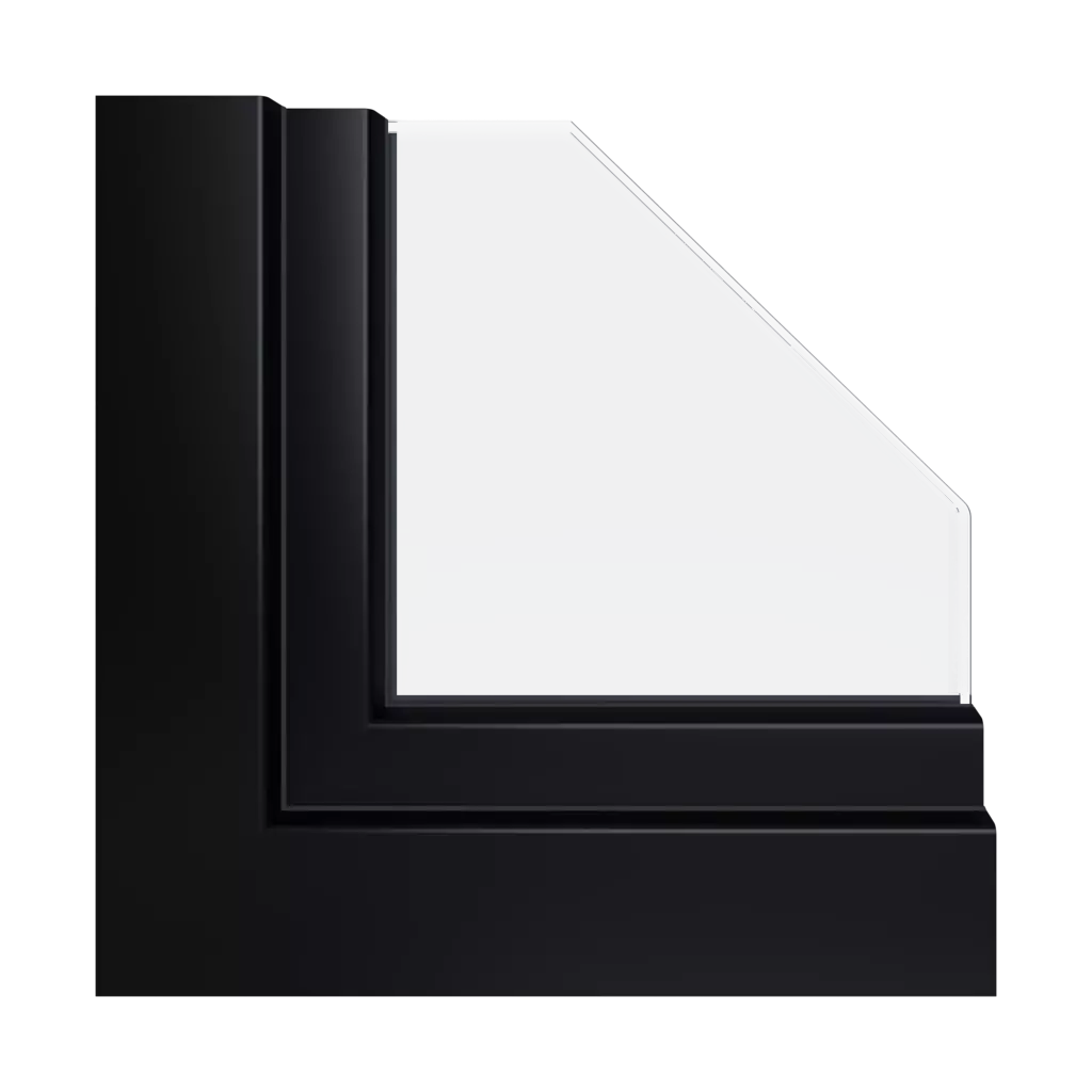 JetBlack RAL 9005 acrycolor ✨ windows window-profiles gealan smoovio