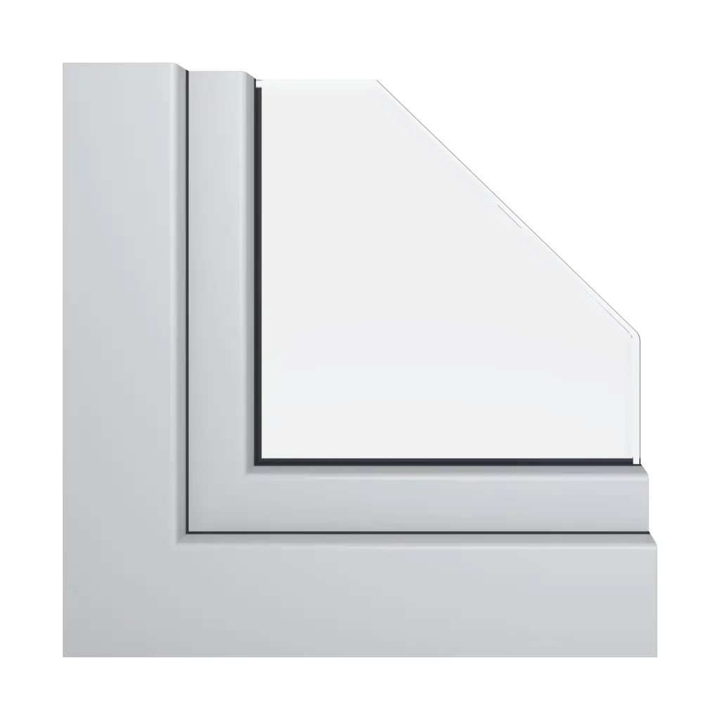 Pyrite gray RAL 7040 acrycolor windows window-profiles gealan s-9000