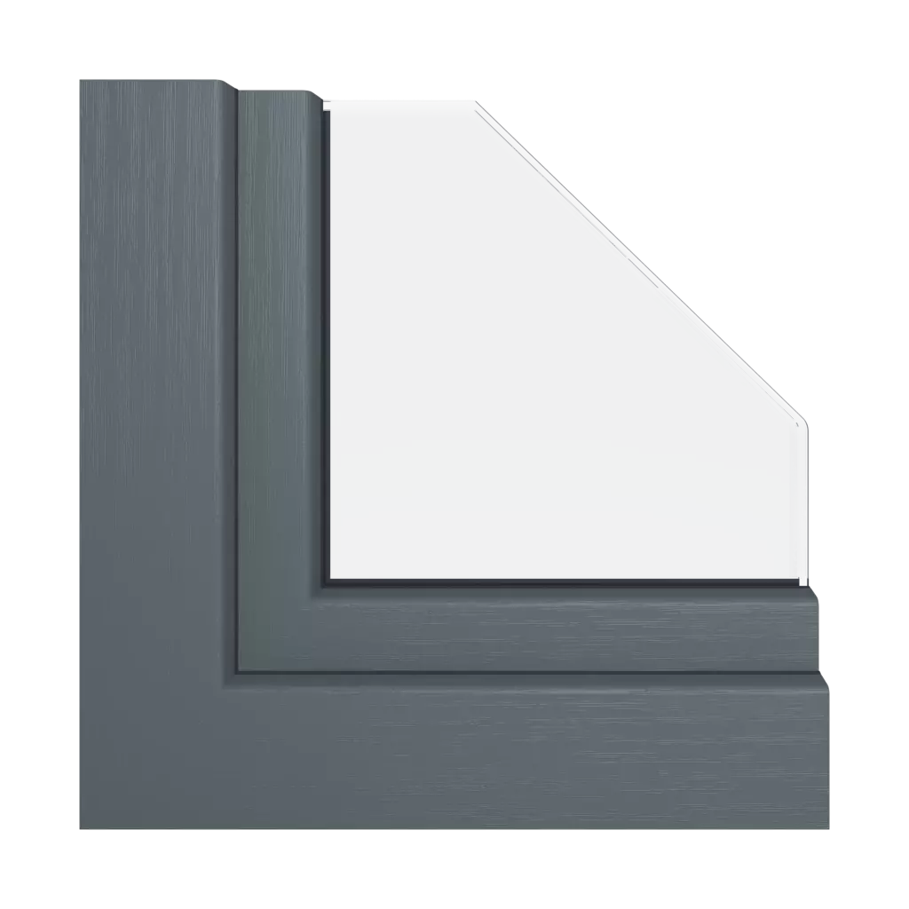 RealWood RAL 7016 Anthracite windows window-profiles gealan linear