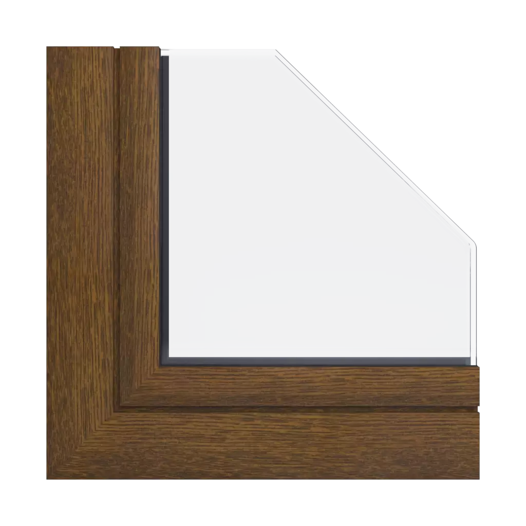 Walnut wood effect ✨ windows types-of-windows triple-leaf vertical-symmetrical-division-33-33-33 