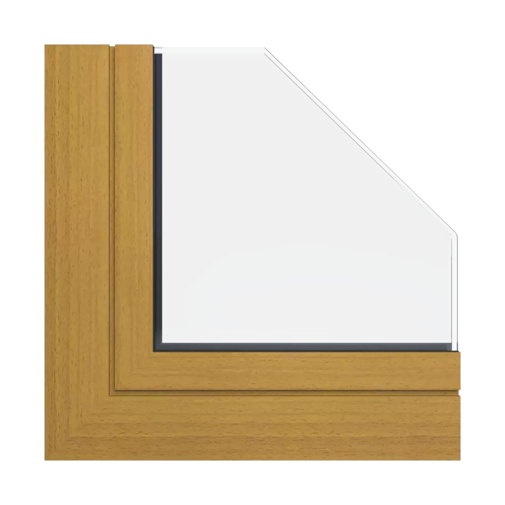 Beech wood effect windows window-color aliplast-colors