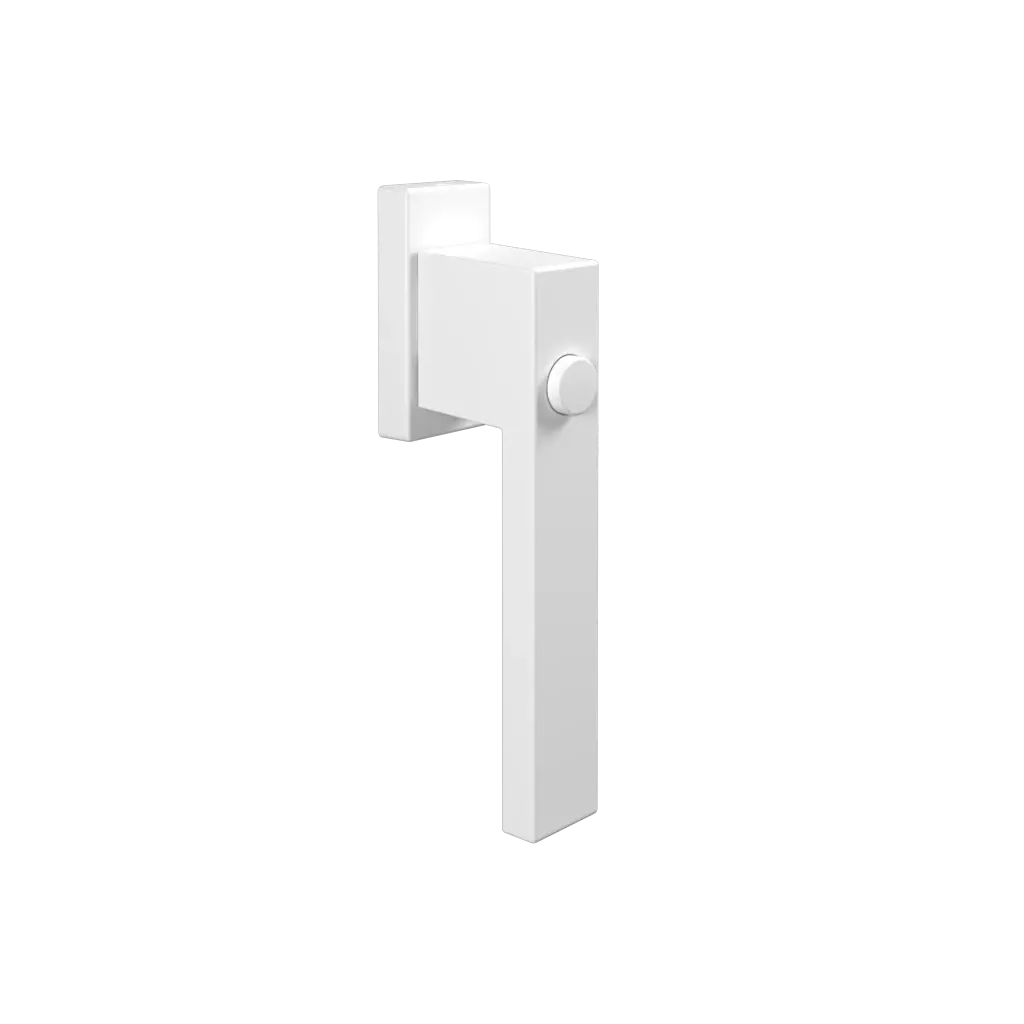 Door handle with button Dublin white windows window-color  