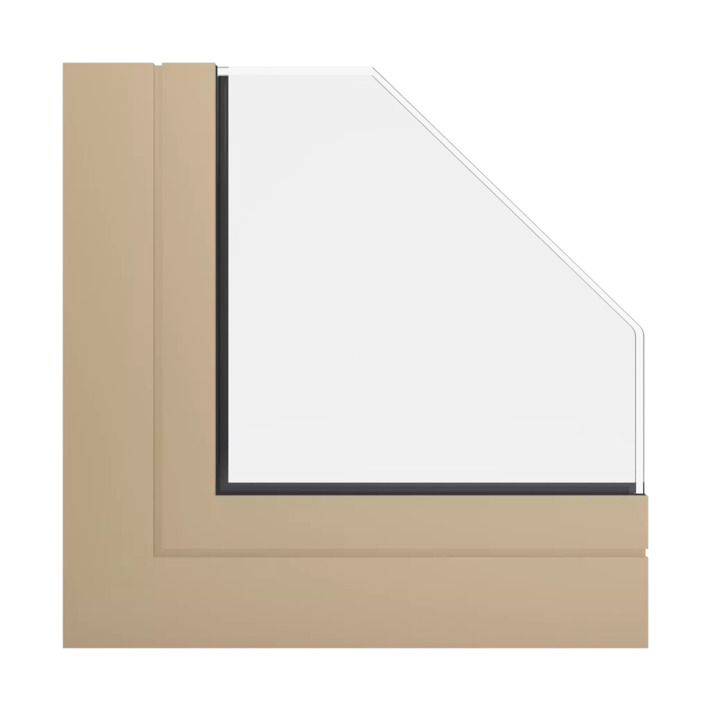 RAL 1001 Beige windows window-profiles aluprof mb-sr50n-ei-effect