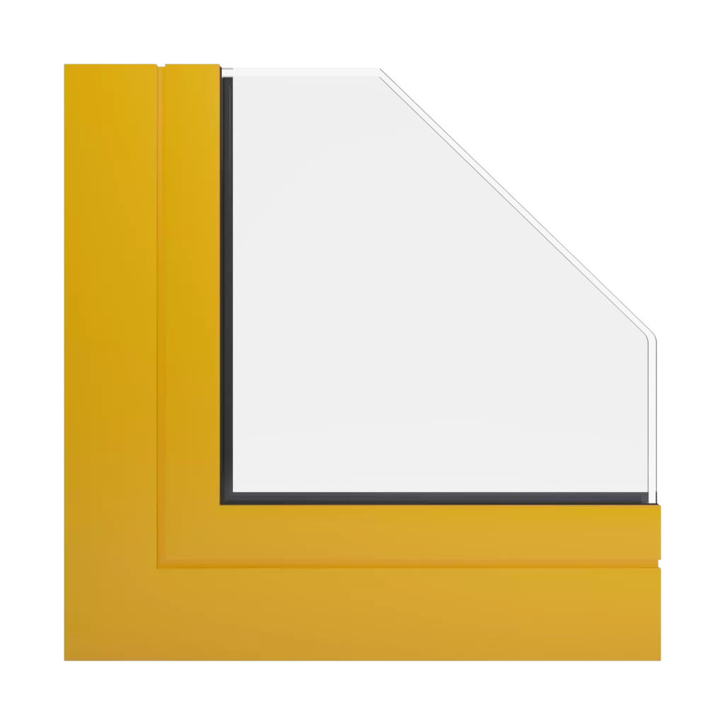 RAL 1003 Signal yellow windows window-profiles aliplast visoglide-plus