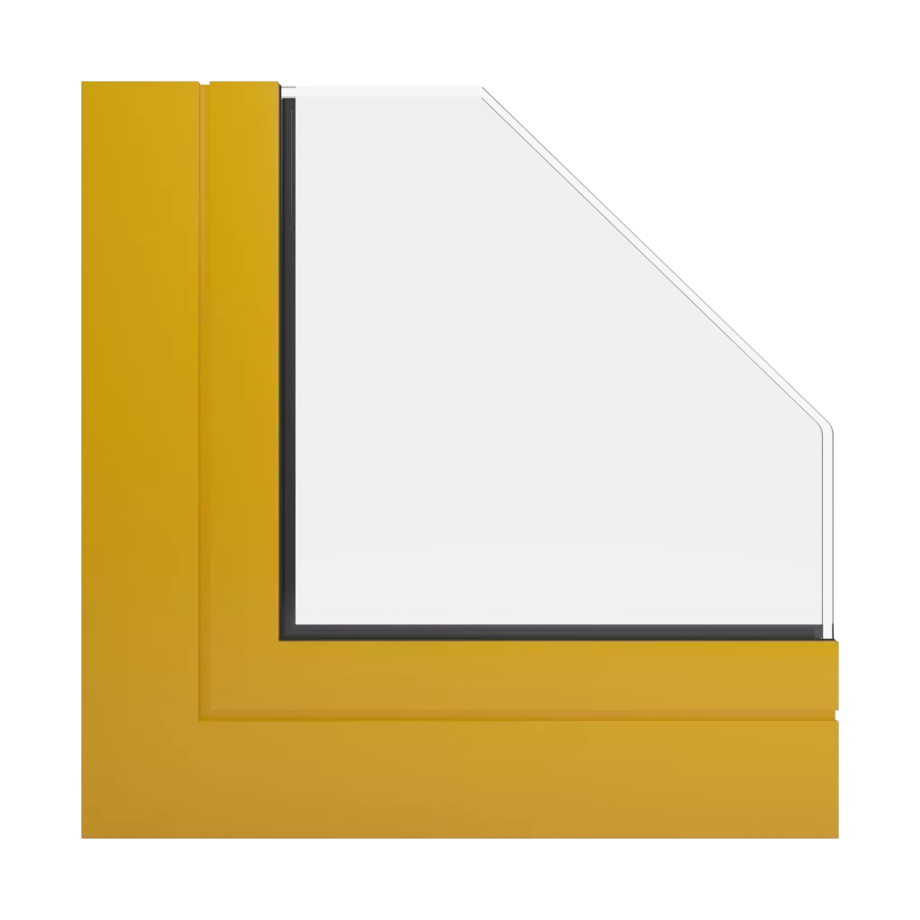 RAL 1004 Honey yellow windows window-profiles aliplast econoline