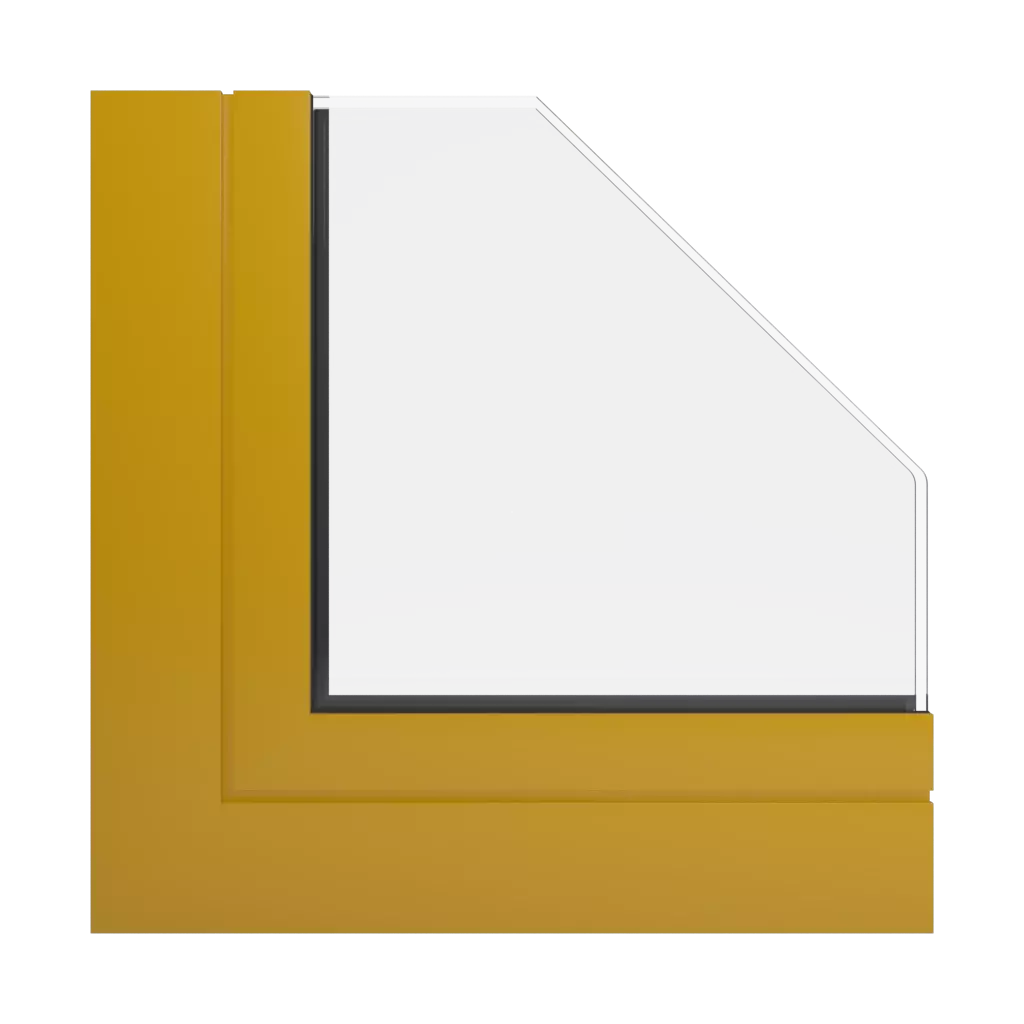 RAL 1005 Honey yellow windows window-profiles aliplast visoglide-plus