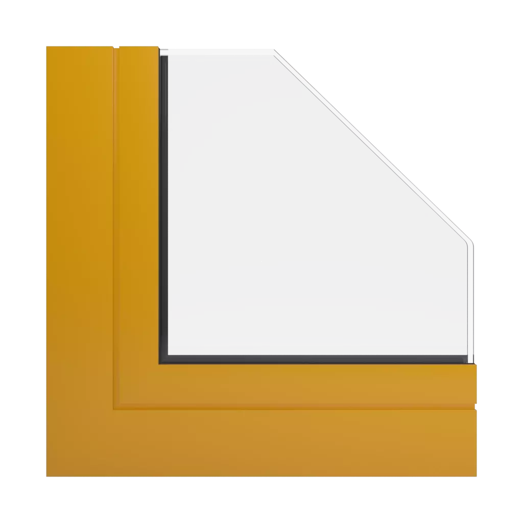 RAL 1006 Maize yellow windows window-profiles aliplast imperial-and