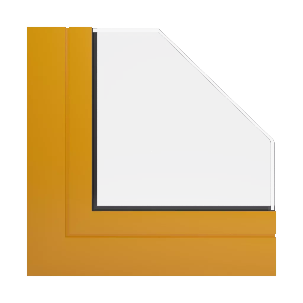 RAL 1007 Daffodil yellow windows window-profiles aliplast slide-plus