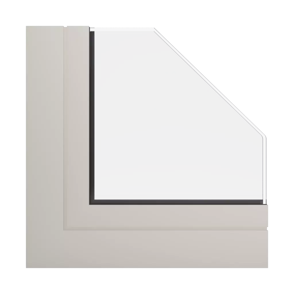 RAL 1013 Oyster white windows window-profiles aliplast visoglide-plus