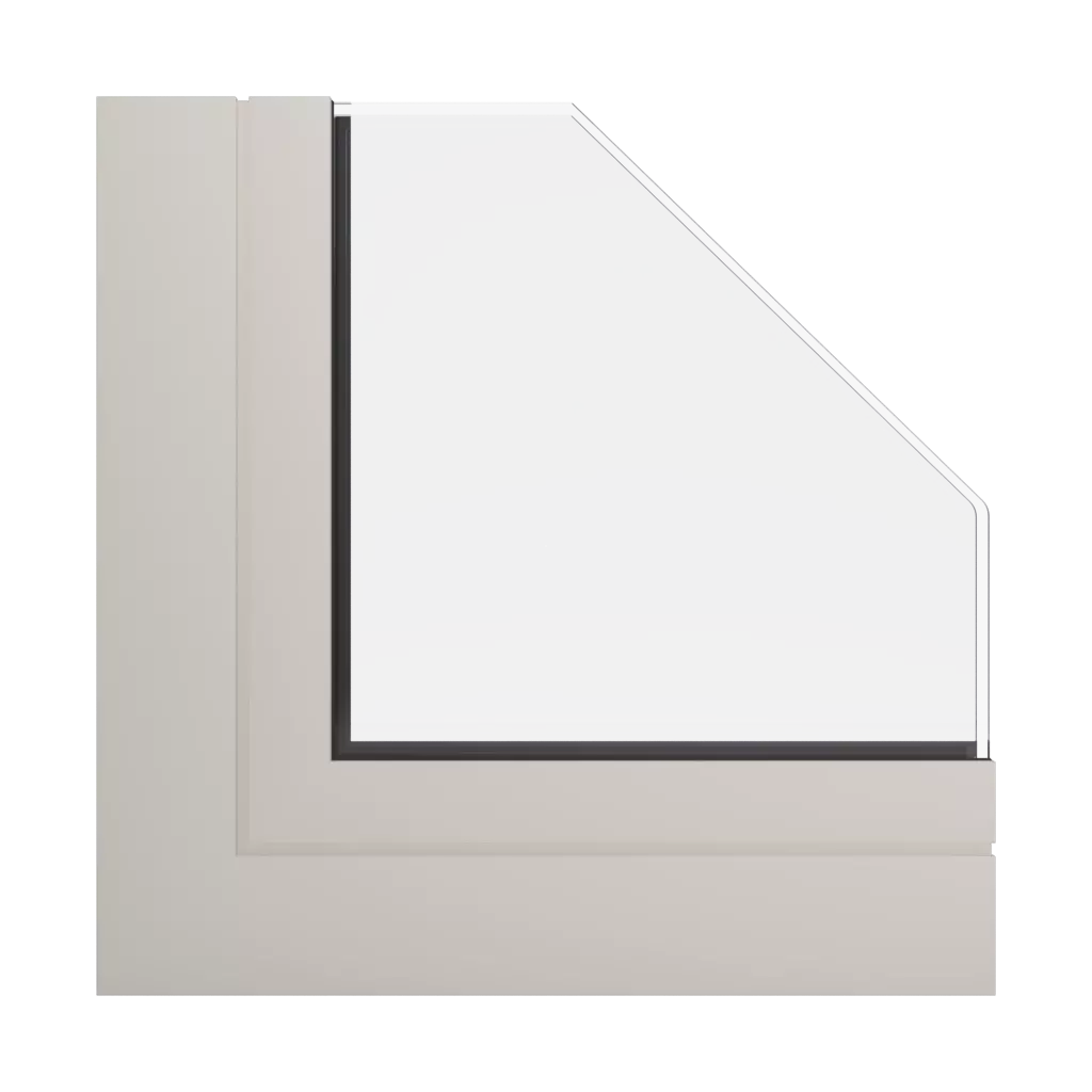 RAL 1013 Oyster white windows window-profiles aliplast ultraglide