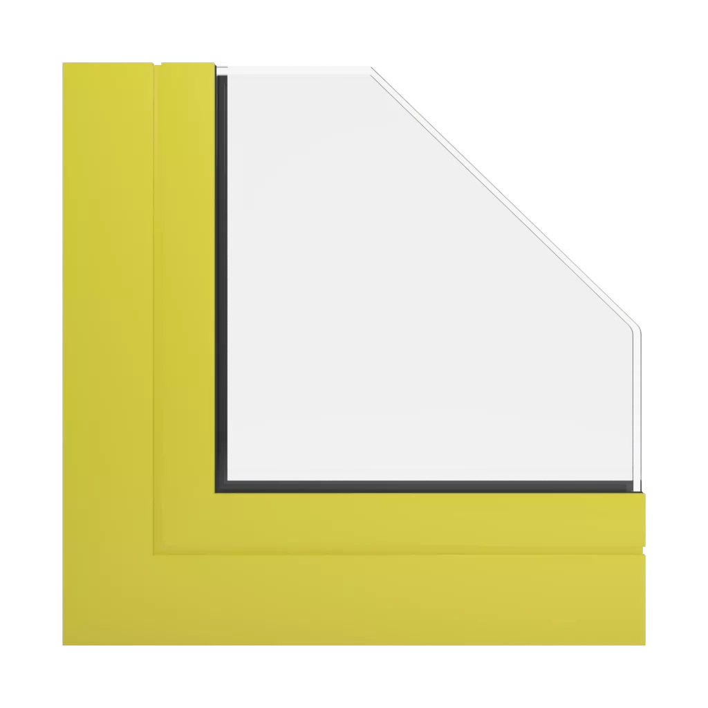 RAL 1016 Sulfur yellow windows window-profiles aluprof mb-86-fold-line-hd