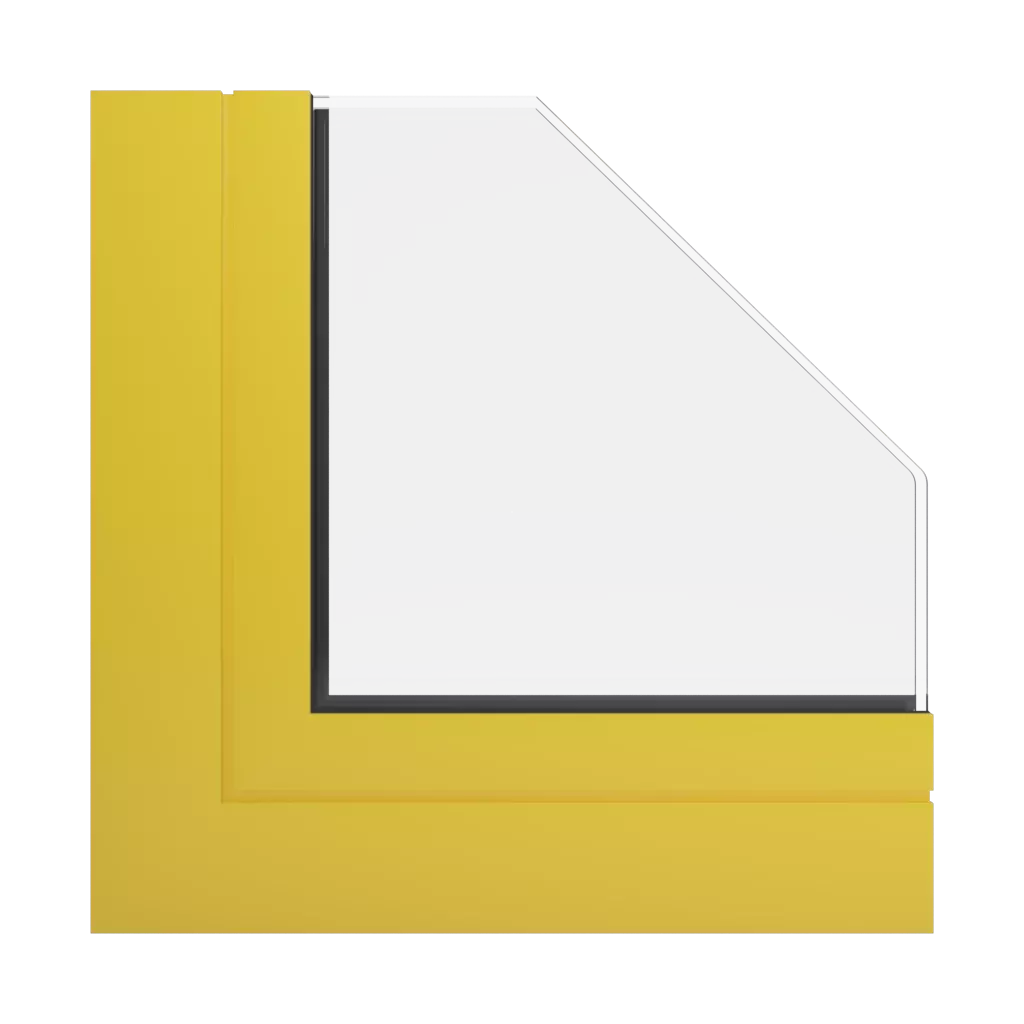 RAL 1018 Zinc yellow windows window-profiles aliplast visoglide-plus