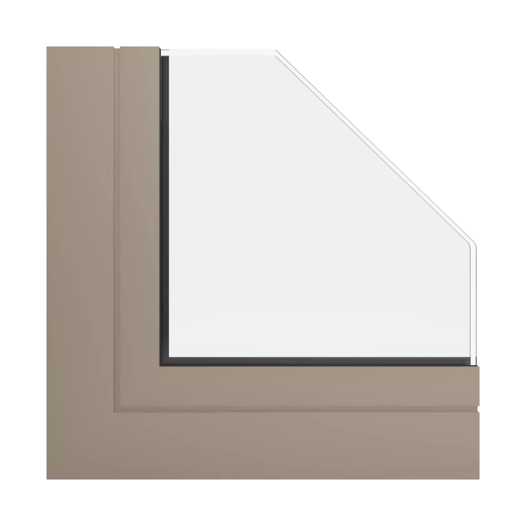 RAL 1019 Grey beige windows window-profiles ponzio pe68