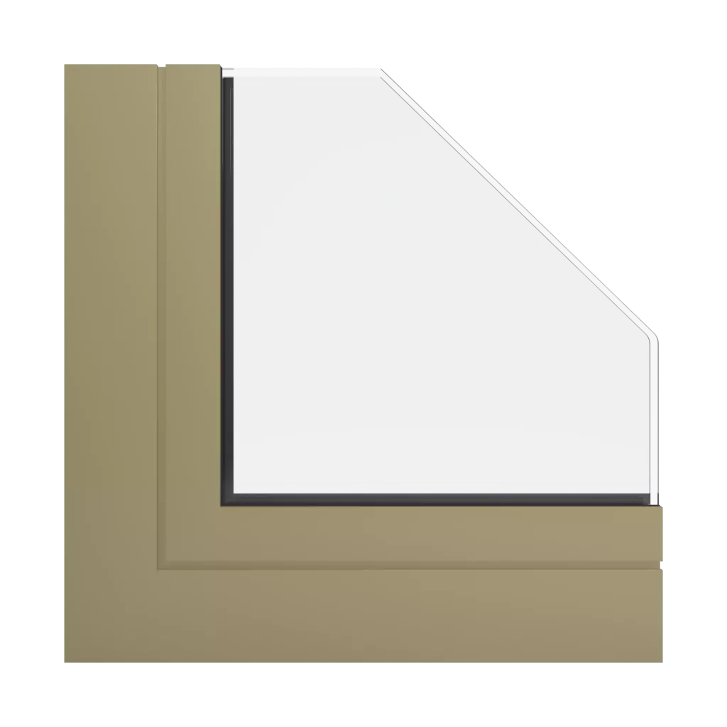 RAL 1020 Olive yellow windows window-profiles aliplast star