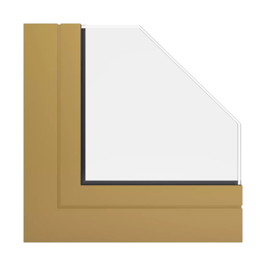 RAL 1024 Ochre yellow windows window-profiles aliplast visoglide-plus