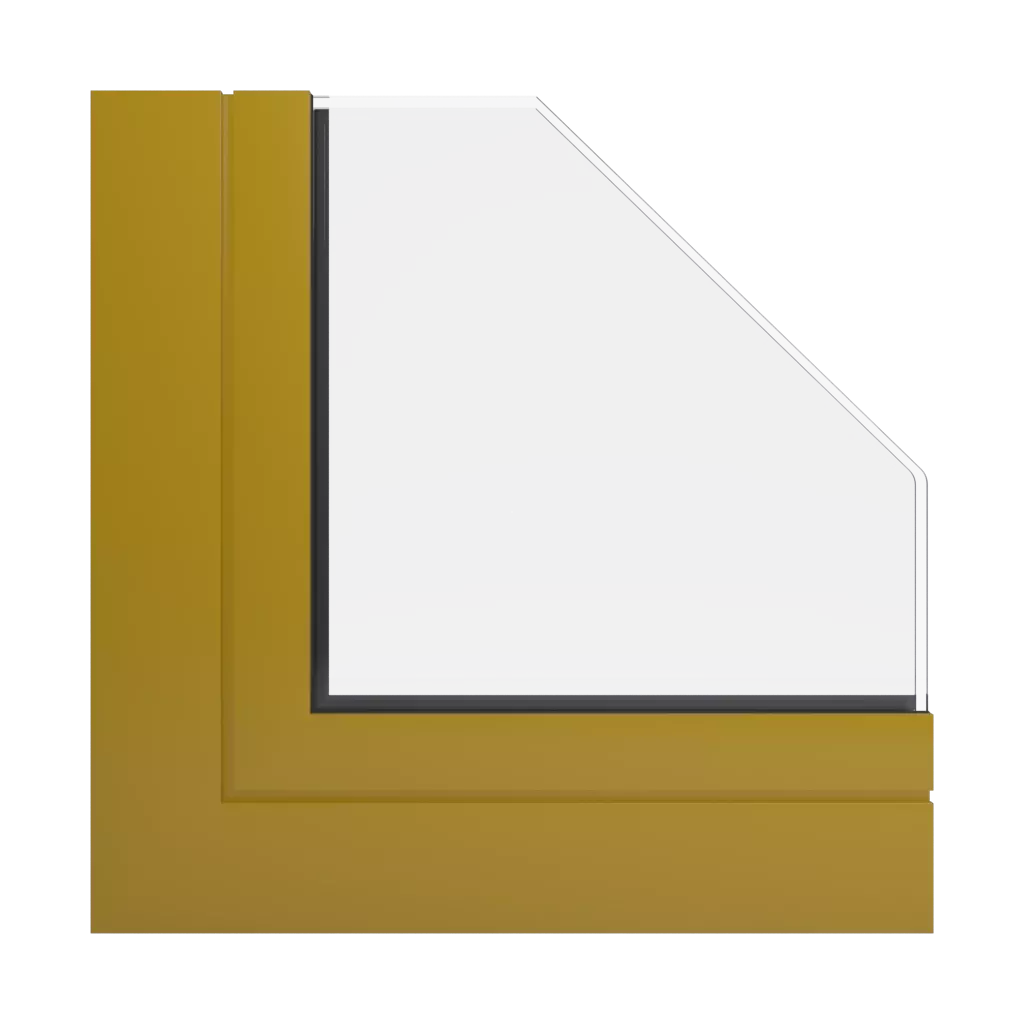 RAL 1027 Curry windows window-profiles aluprof mb-104-passive