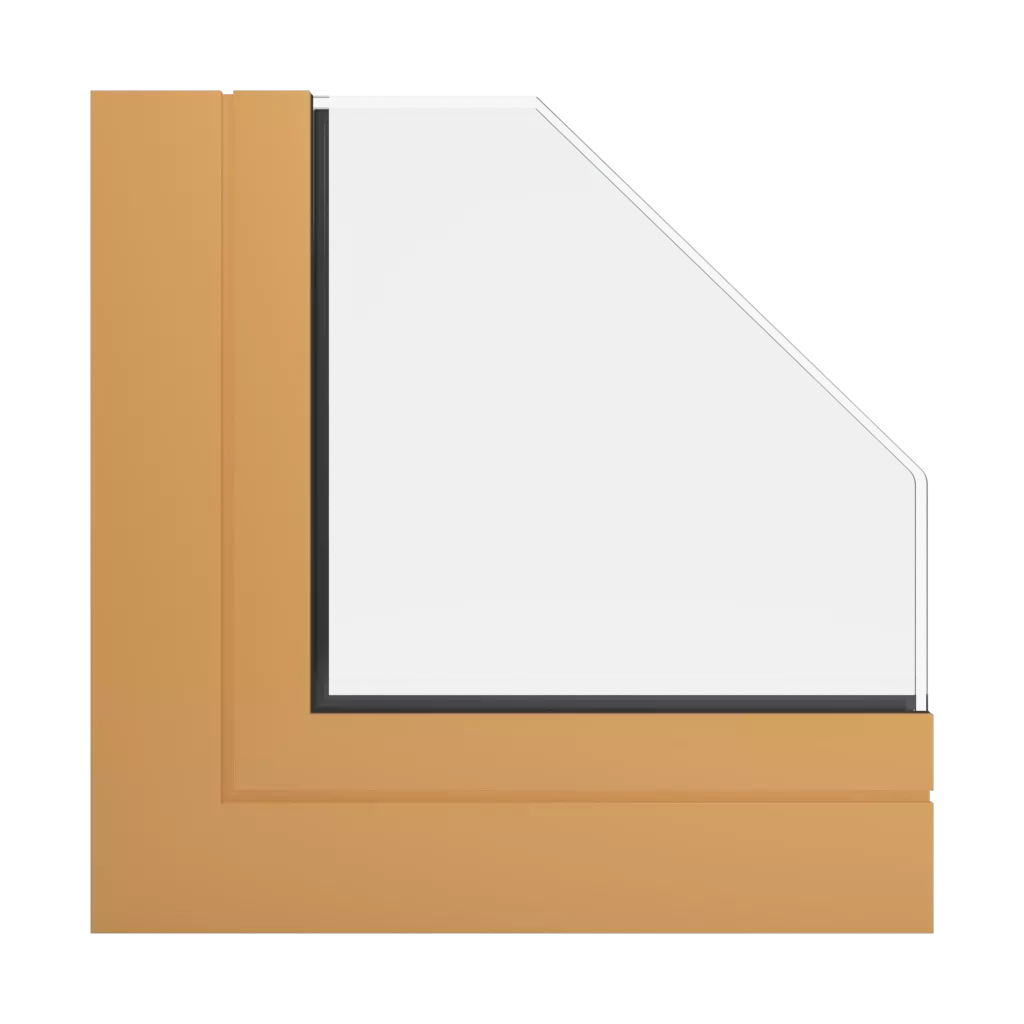 RAL 1034 Pastel yellow windows window-profiles aluprof mb-104-passive