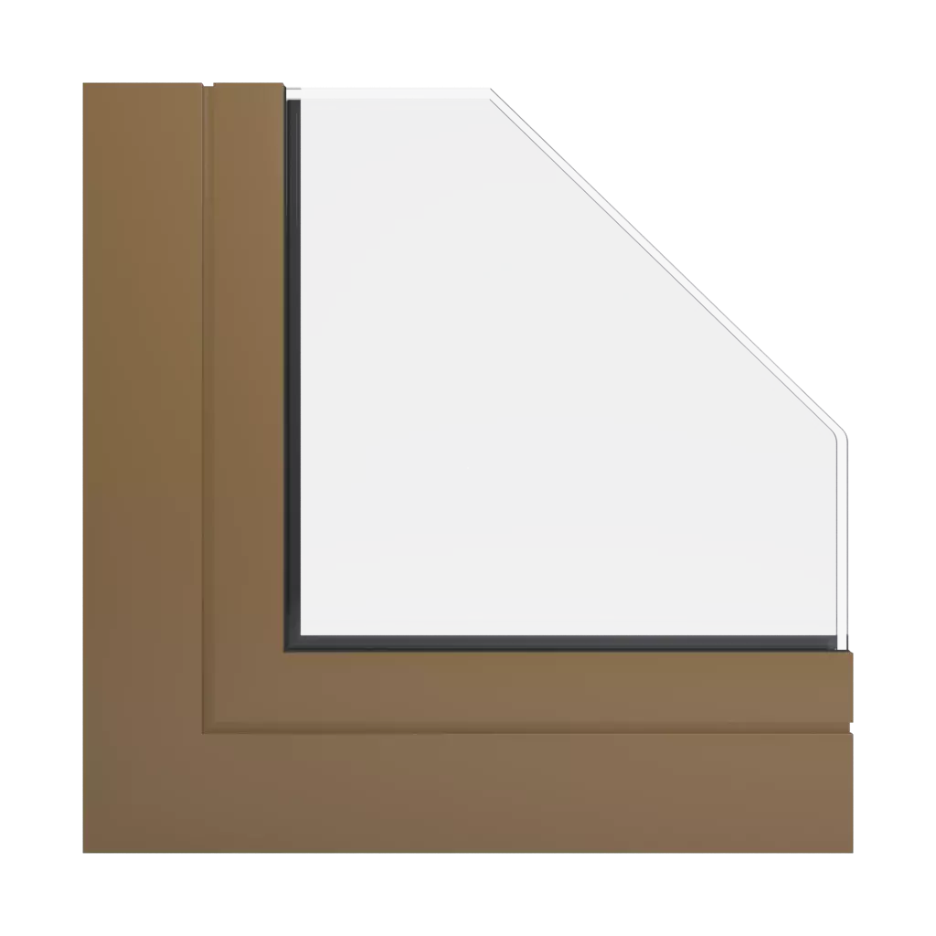 RAL 1036 Pearl gold windows window-profiles ponzio pe96