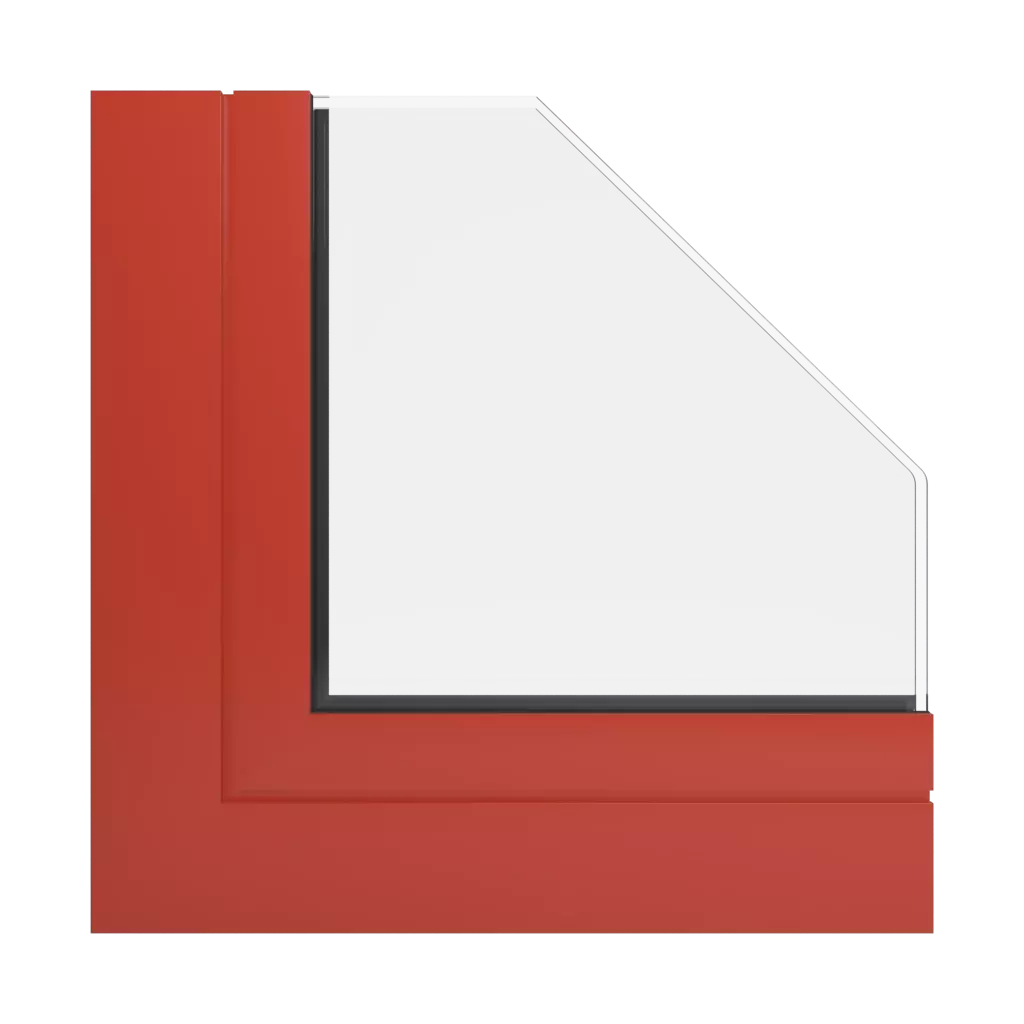 RAL 2002 Vermilion windows window-profiles aliplast victoria-plus