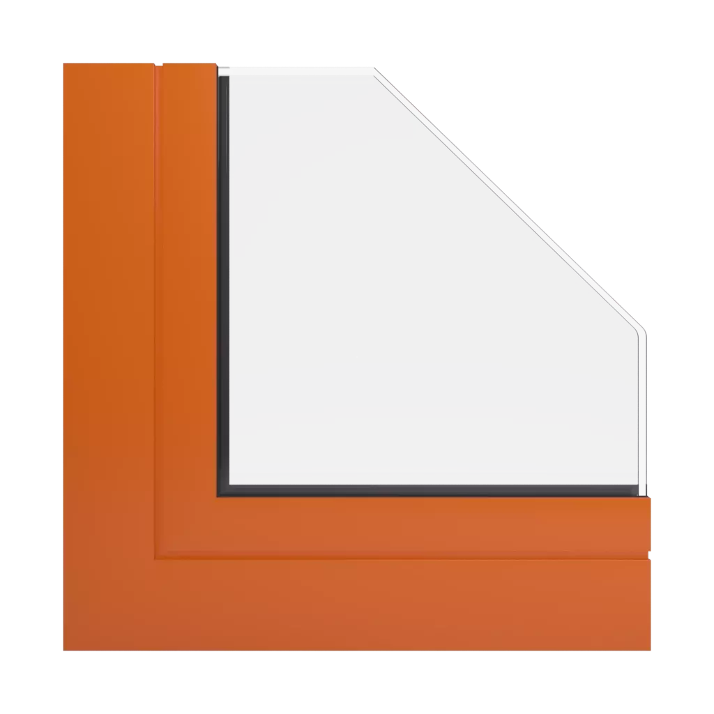 RAL 2004 Pure orange windows window-profiles aliplast visoglide-plus