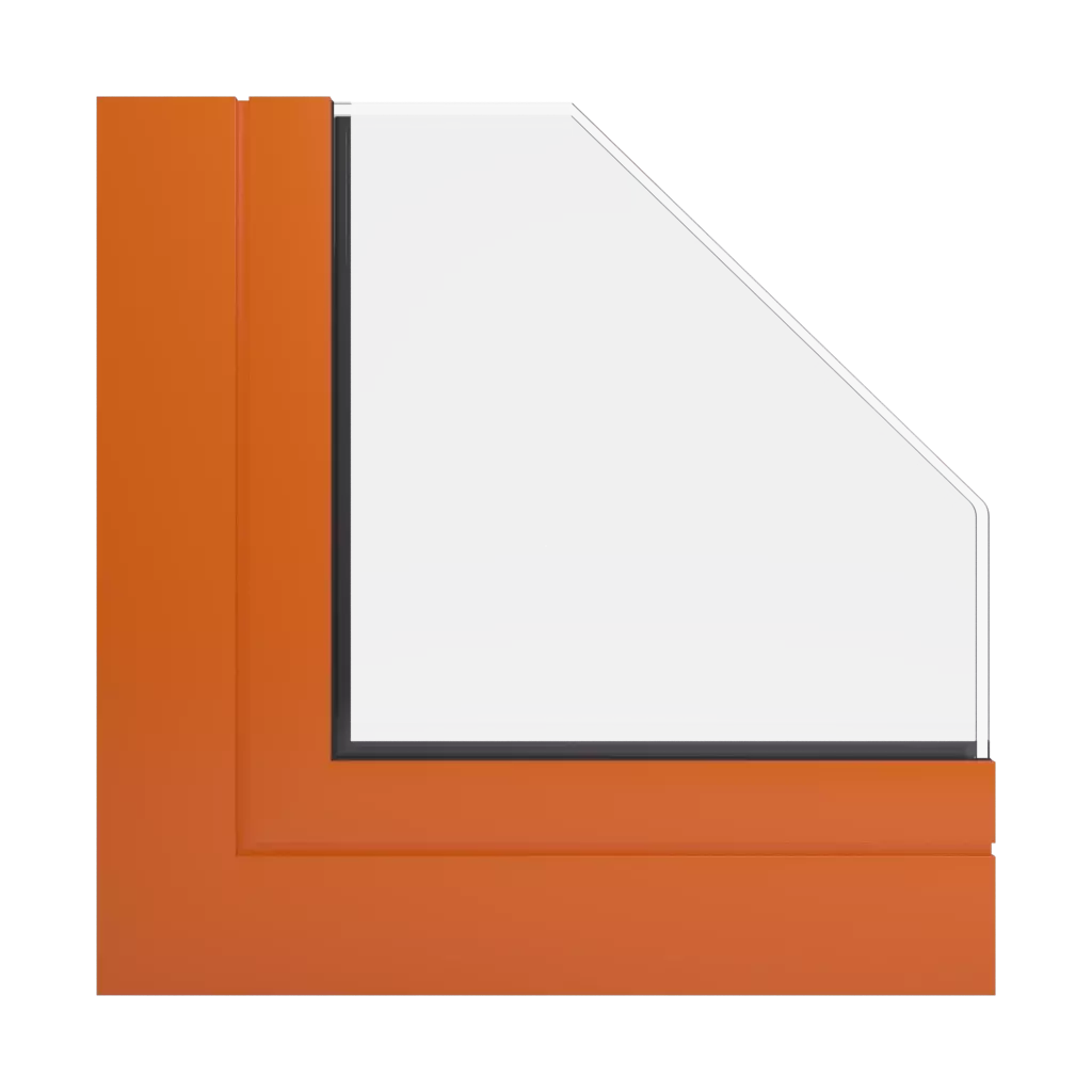 RAL 2004 Pure orange windows window-profiles aliplast ultraglide