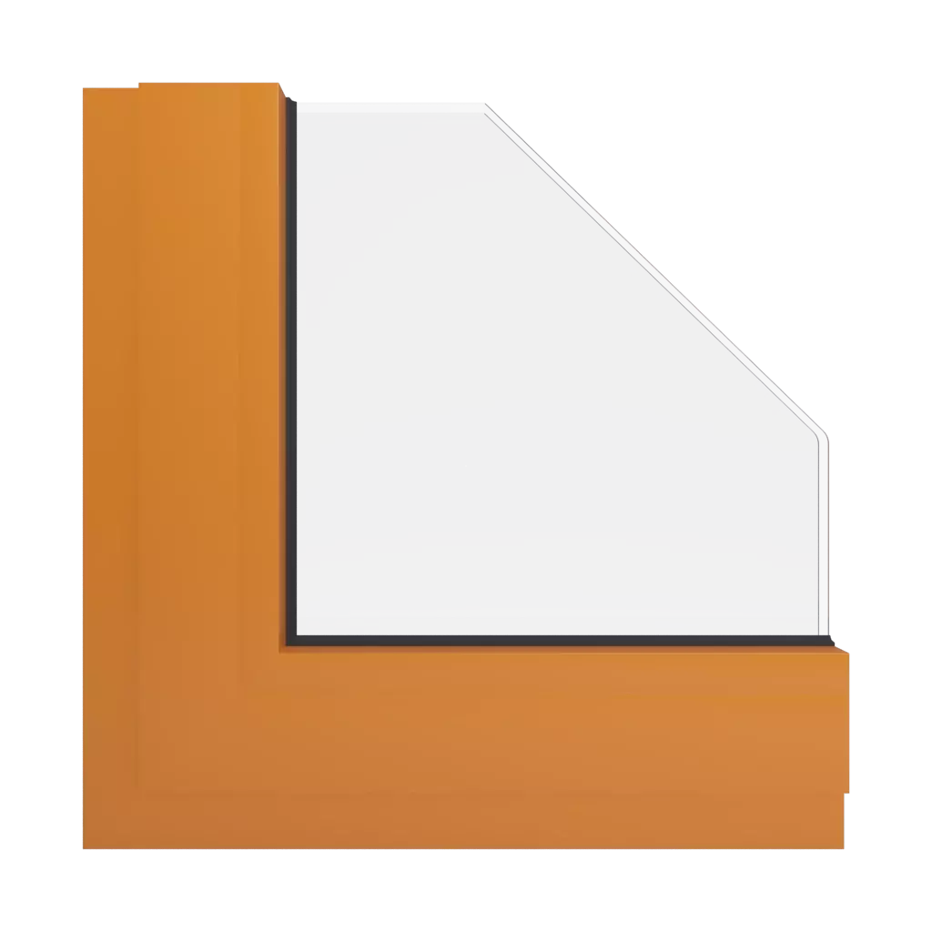 RAL 2011 Deep orange windows window-color aluminum-ral ral-2011-deep-orange interior