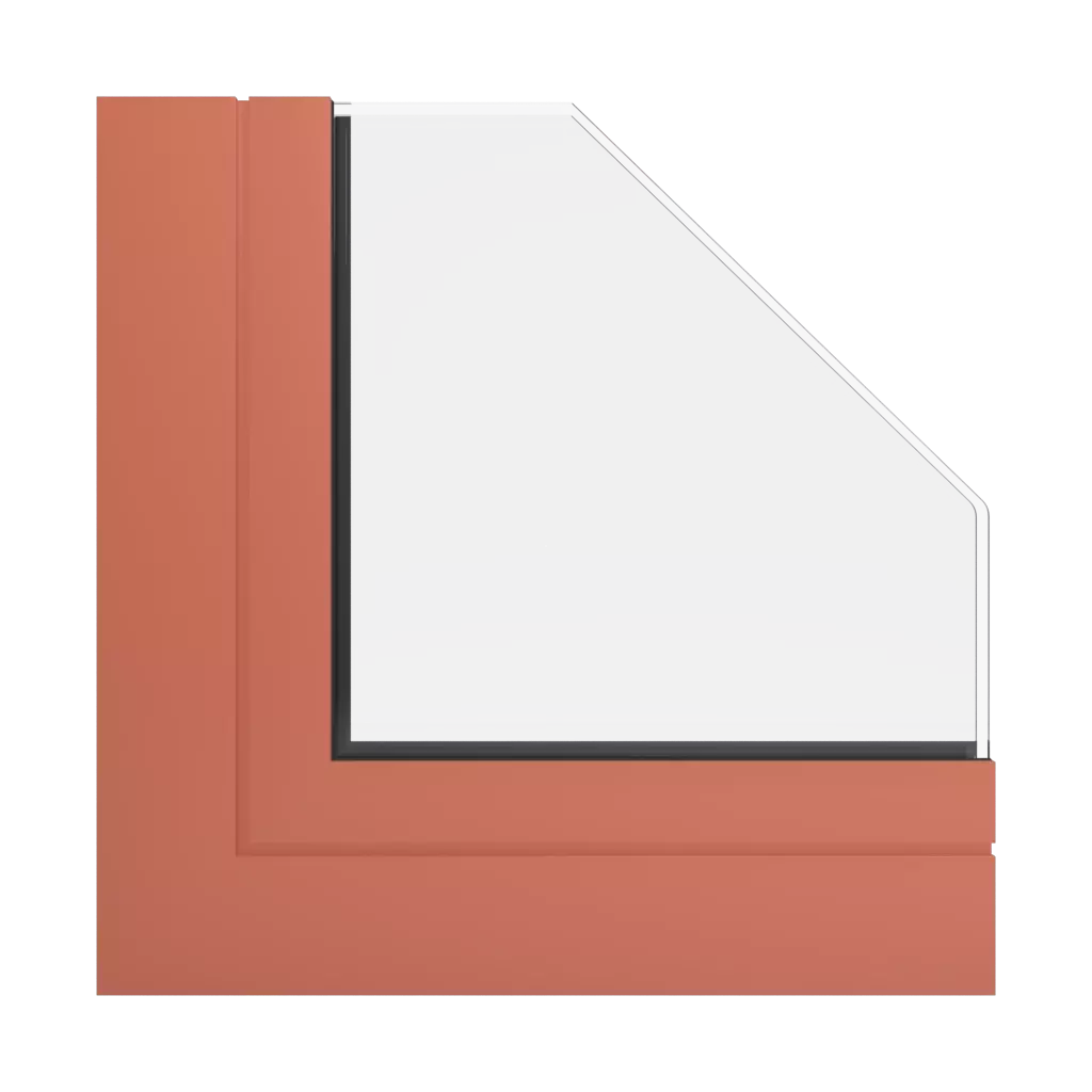 RAL 2013 Pearl orange windows window-profiles aliplast visoglide-plus