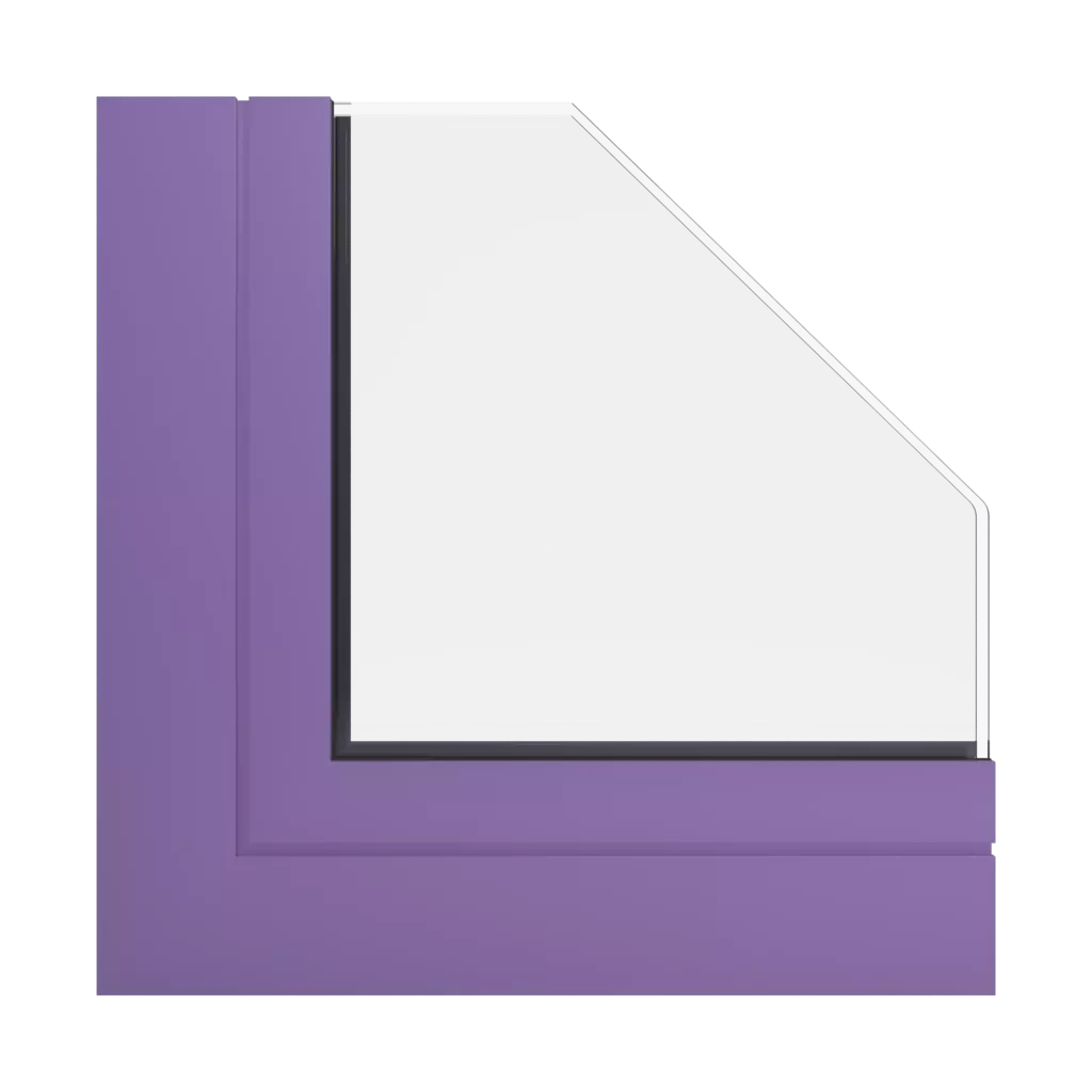 RAL 4005 Blue lilac windows window-profiles ponzio pe68