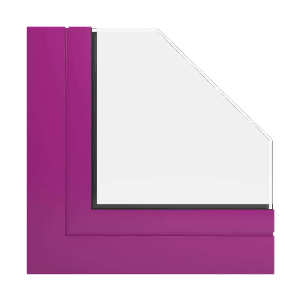 RAL 4006 Traffic purple windows window-profiles aluprof mb-86-fold-line-hd