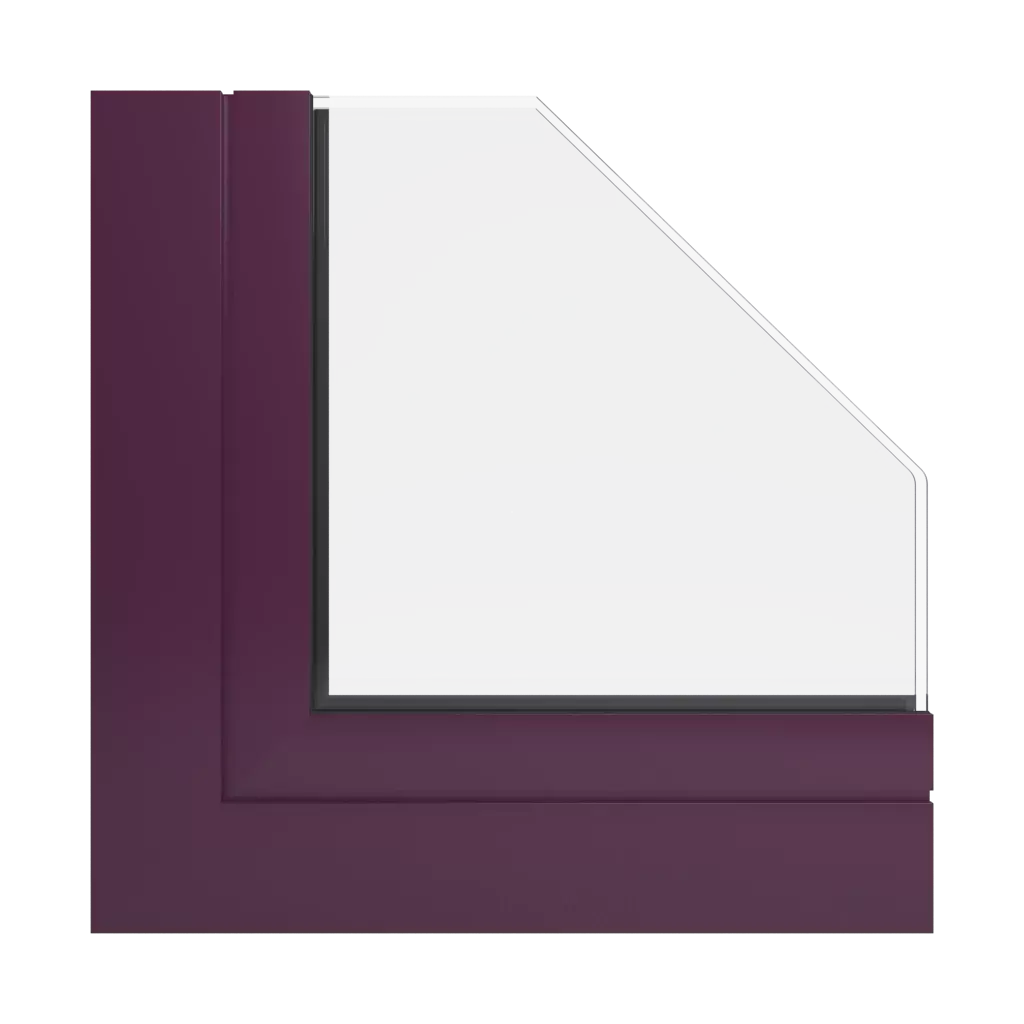 RAL 4007 Purple violet windows window-profiles aliplast visoglide-plus
