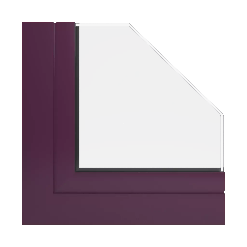 RAL 4007 Purple violet windows window-profiles ponzio pe68