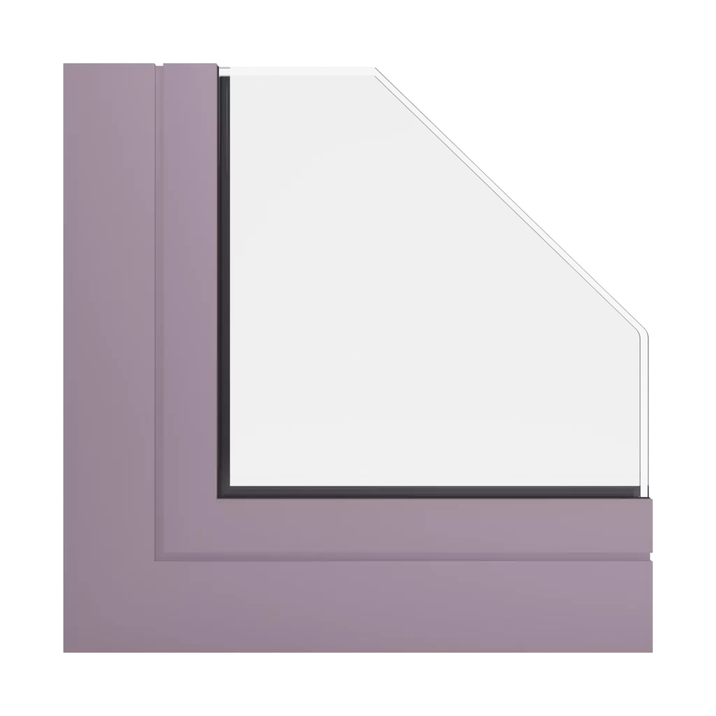 RAL 4009 Pastel violet windows window-profiles aluprof mb-78ei-seamless-fireproof-partition-wall