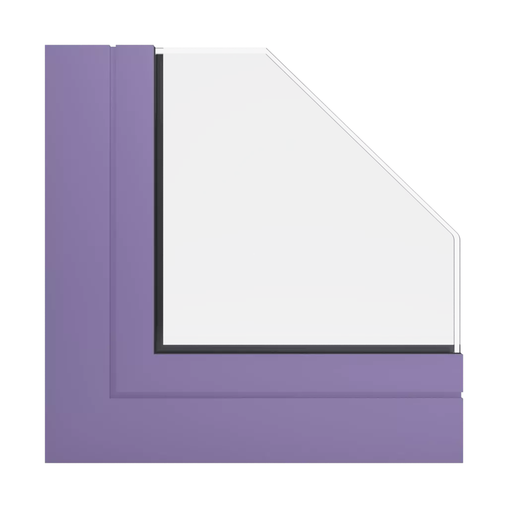 RAL 4011 Pearl violet windows window-profiles aliplast visoglide-plus