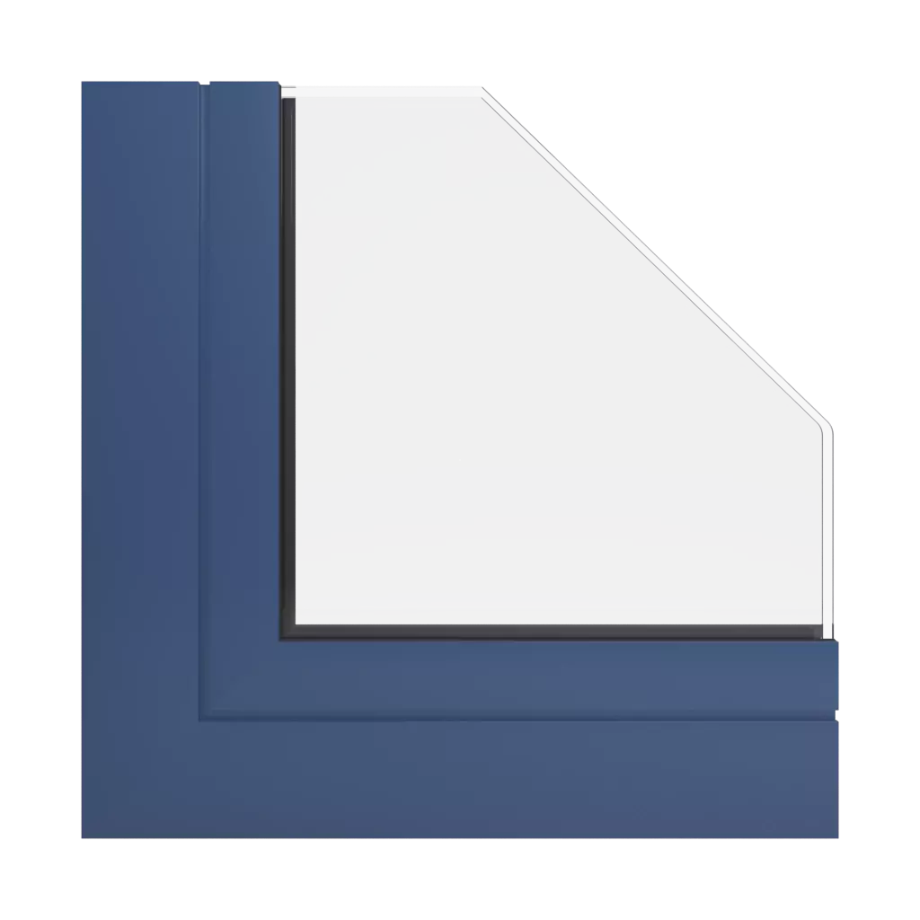 RAL 5000 Violet blue windows window-profiles aliplast visoglide-plus
