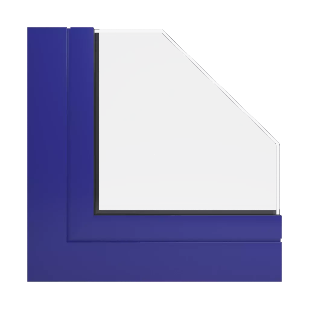 RAL 5002 Ultramarine blue windows window-profiles aliplast ultraglide