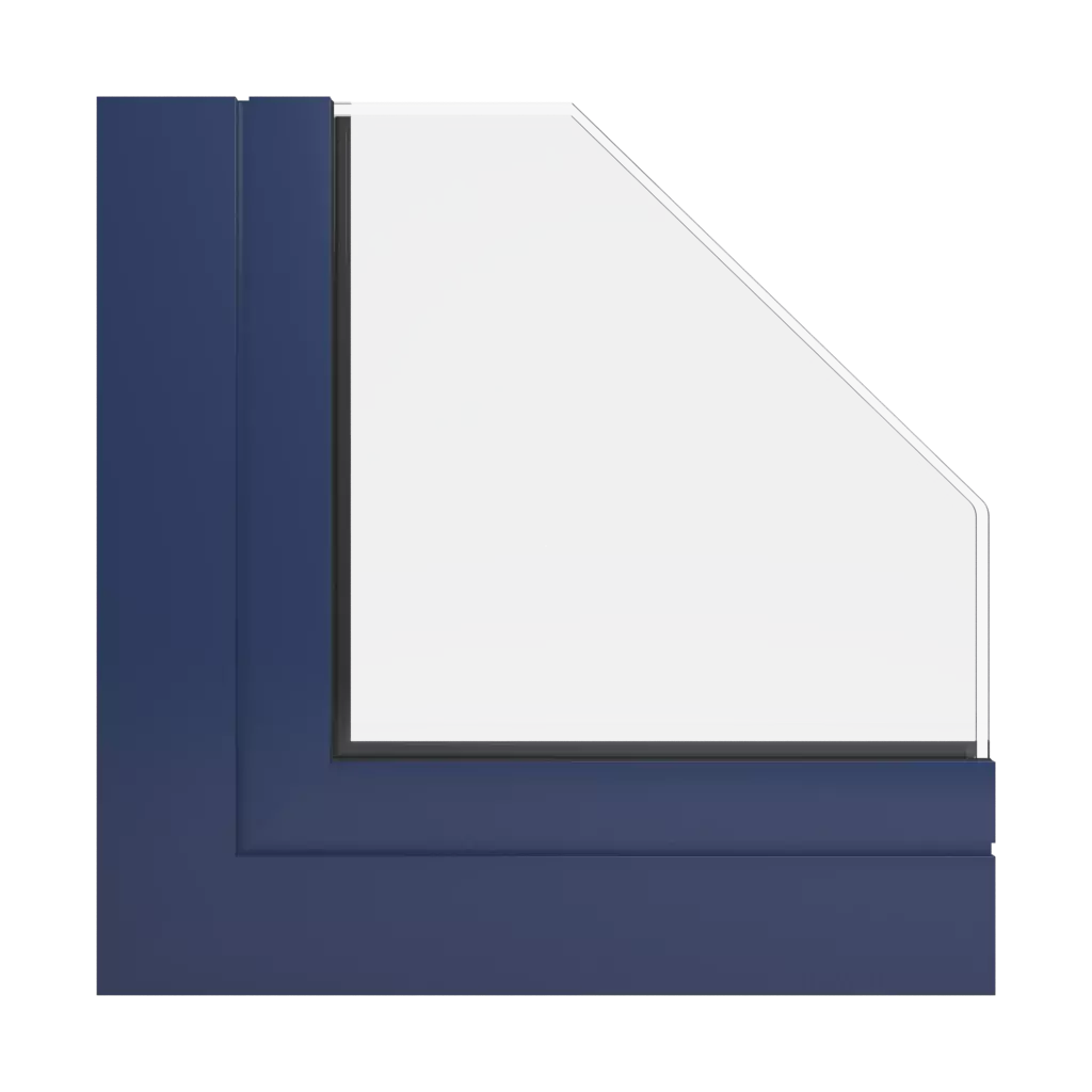 RAL 5003 Sapphire blue windows window-profiles aliplast ultraglide