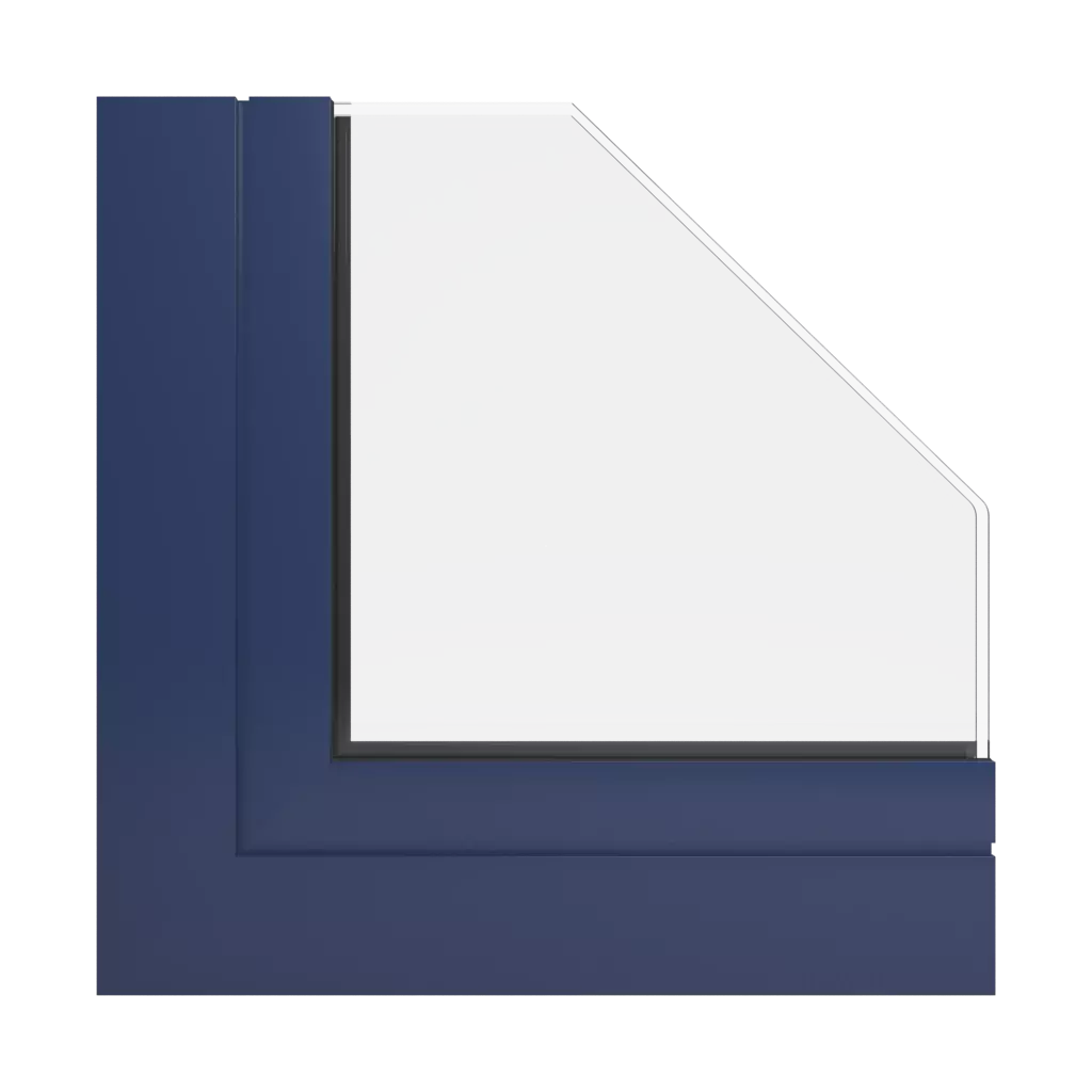 RAL 5003 Sapphire blue windows window-profiles aluprof mb-86-fold-line-hd