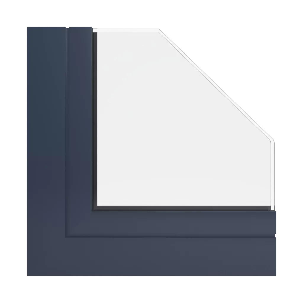 RAL 5008 Grey blue windows window-profiles aliplast ultraglide