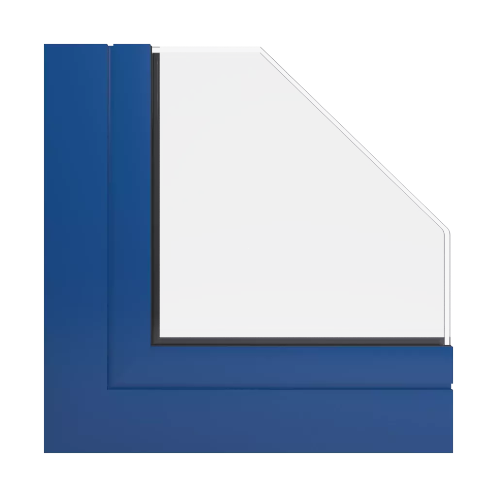 RAL 5010 Gentian blue windows window-profiles aliplast ultraglide