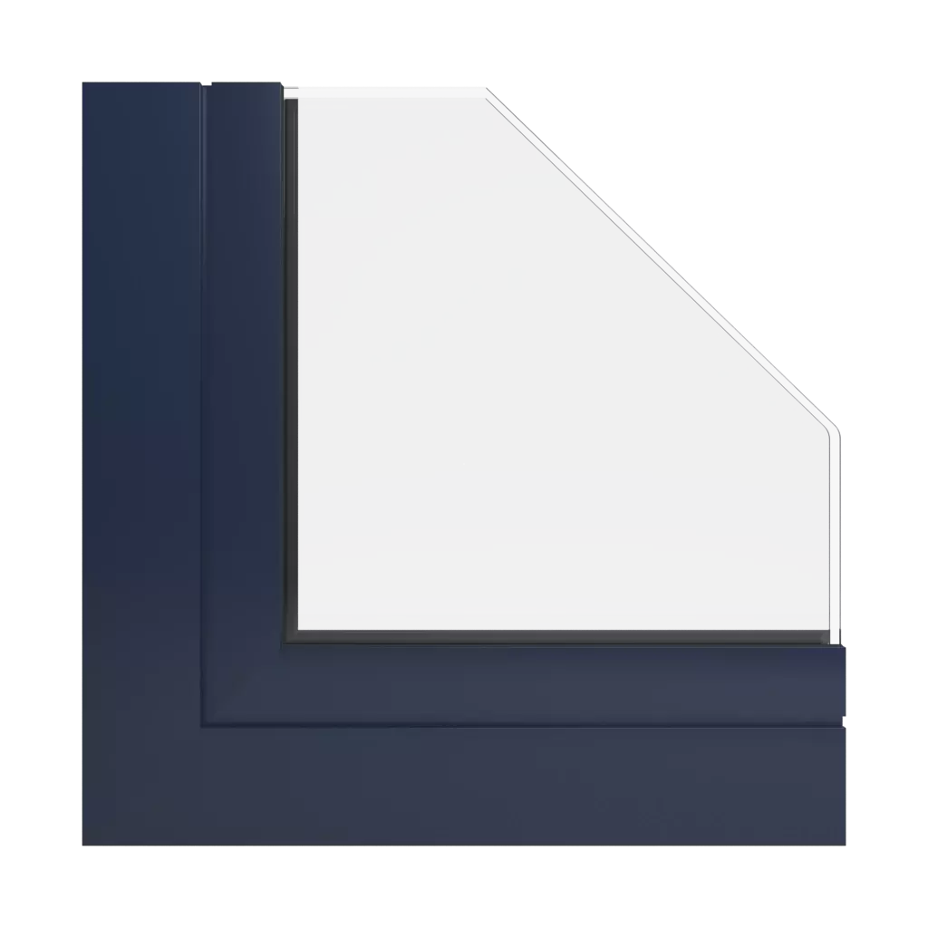 RAL 5011 Steel blue windows window-profiles aluprof mb-harmony-office