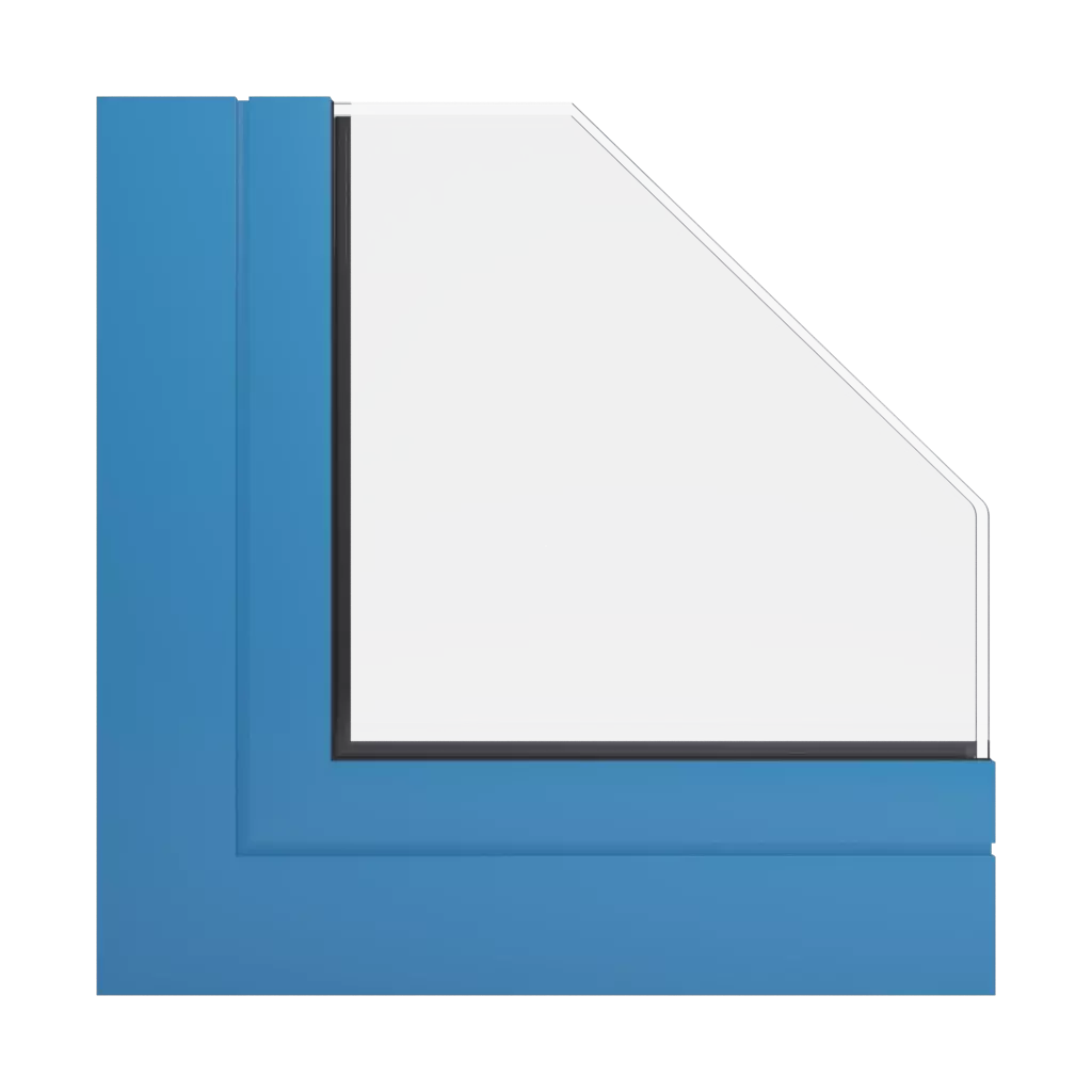 RAL 5012 Light blue windows window-profiles aliplast econoline