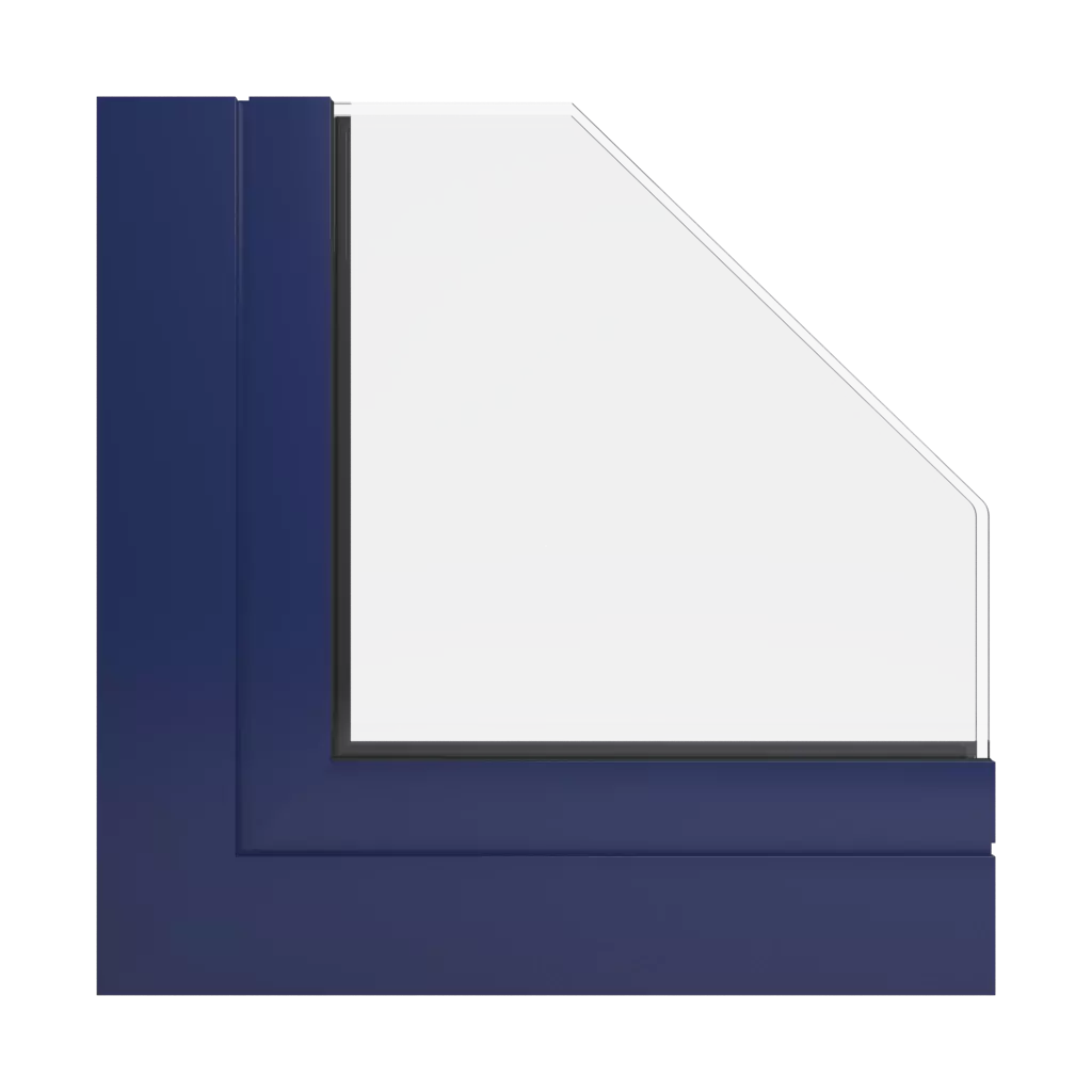 RAL 5013 Cobalt blue windows window-profiles aluprof mb-86-fold-line-hd