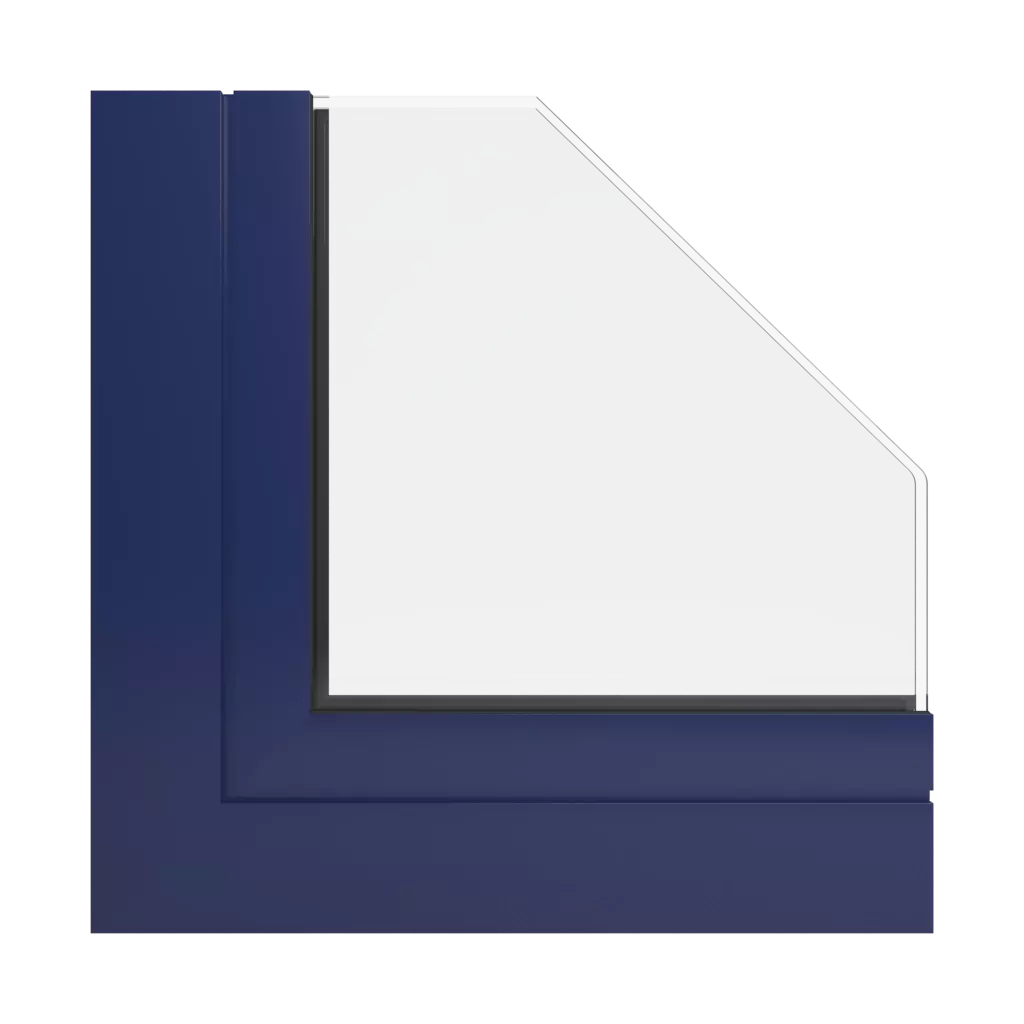 RAL 5013 Cobalt blue windows window-profiles ponzio pe68