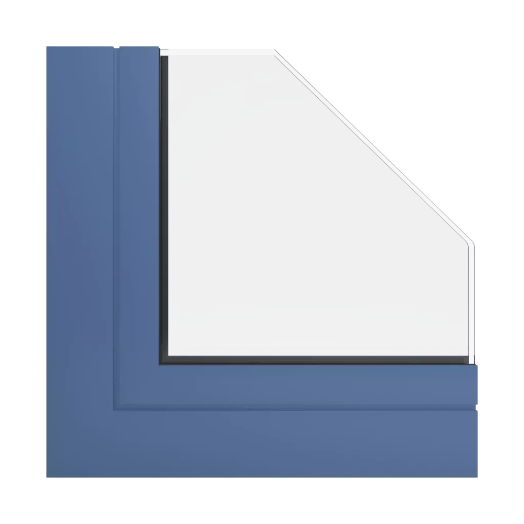RAL 5023 Distant blue windows window-profiles aliplast visoglide-plus