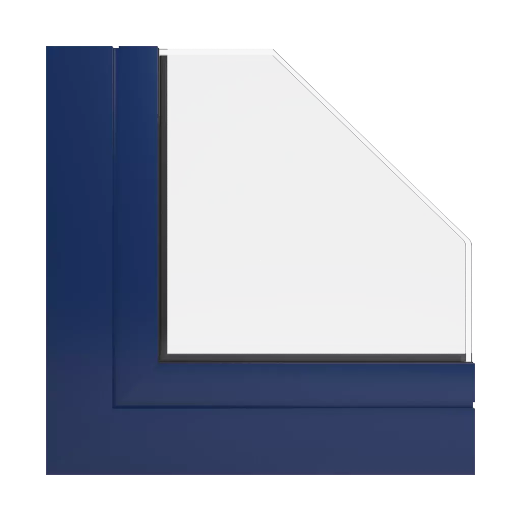 RAL 5026 Pearl night blue windows window-profiles aluprof mb-sr50n