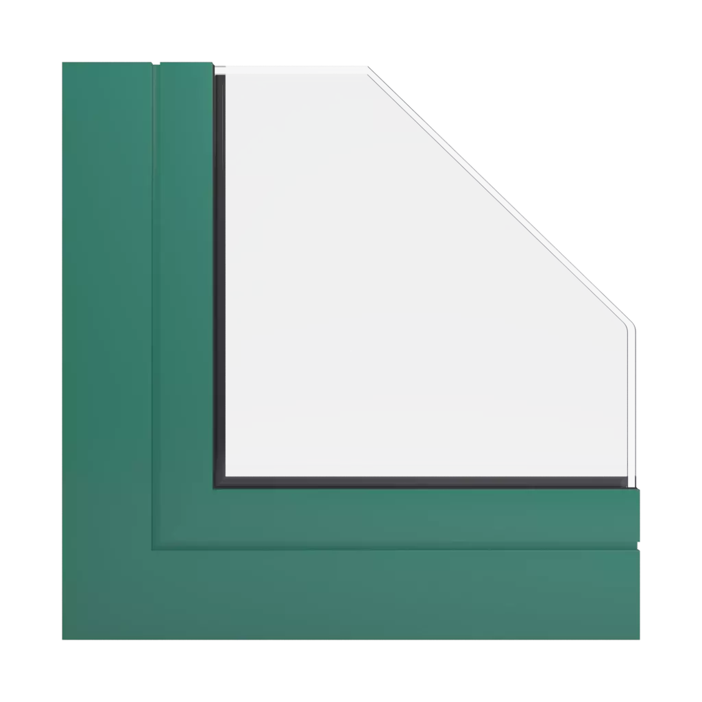 RAL 6000 Patina green windows window-profiles ponzio pe68